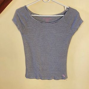 cute abercrombie striped tee